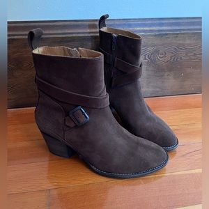 Brown Leather Hunter Short Boots